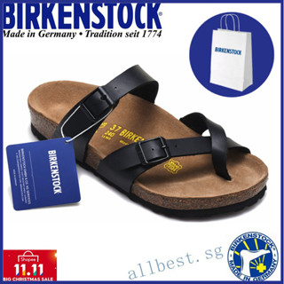 Birkenstock Mayari รองเท้าแตะลําลอง พื้นไม้คอร์ก เหมาะกับเดินชายหาด สําหรับผู้ชาย และผู้หญิง