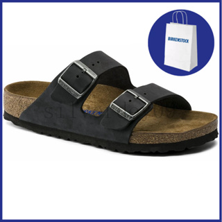 BIRKENSTOCK Birkenstock Arizona รองเท้าแตะหนัง แต่งหัวเข็มขัดคู่ กันลื่น สไตล์เยอรมนี สําหรับผู้ชาย และผู้หญิง