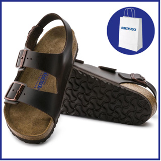 Birkenstock Milano รองเท้าแตะ หนังนิ่ม สําหรับผู้ชาย และผู้หญิง