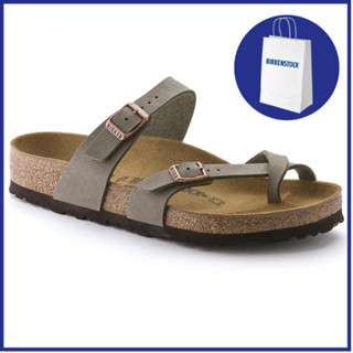 Birkenstock รองเท้าแตะ ลายหิน Mayari Birko-Flor Nubuck สําหรับผู้ชาย ผู้หญิง