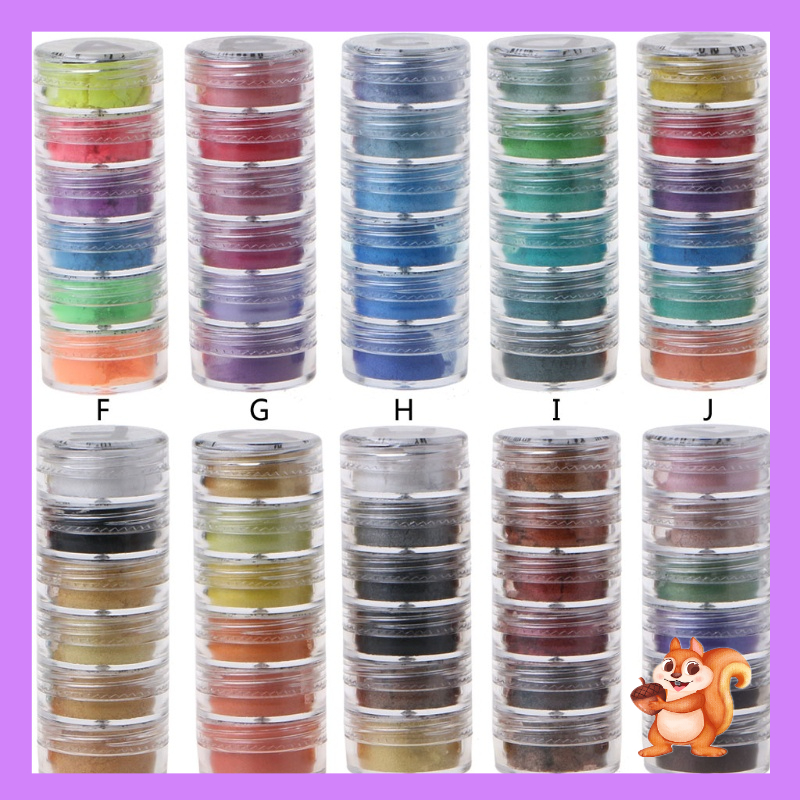 Siy ผงไมก้า ผงแร่ธรรมชาติ อีพ็อกซี่เรซิ่น เกรดมุก สําหรับย้อมสีเทียน DIY