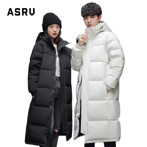 Asrv ใหม่ เสื้อแจ็กเก็ต มีฮู้ด แบบหนา สไตล์เกาหลี ให้ความอบอุ่น สําหรับผู้ชาย และผู้หญิง