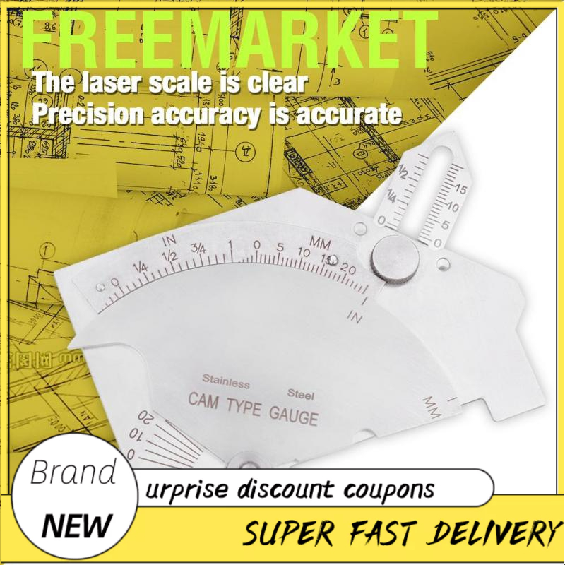 Freemarket MG-8 Bridge Cam Welding Gauge รอยเชื่อมพื้นผิว Joint Undercut Fillet Leg Throat Gage