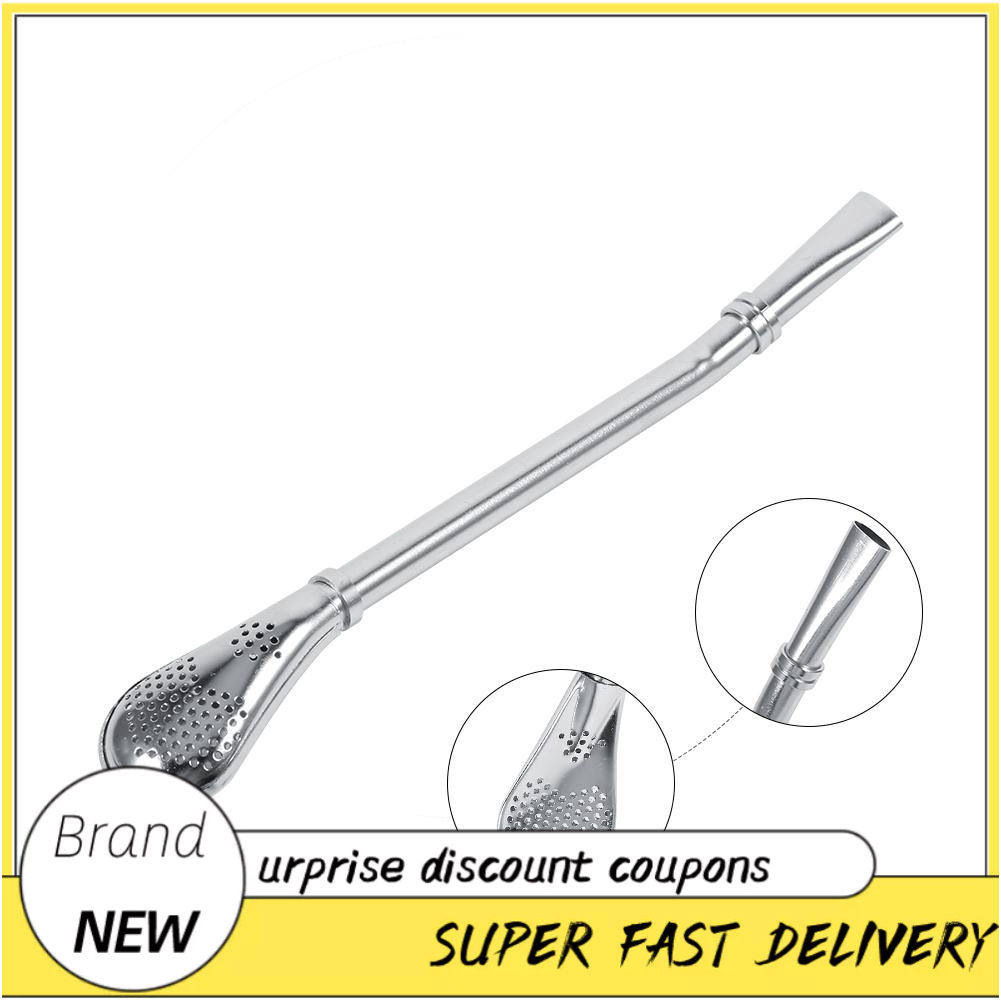 Freemarket หลอดดูดน้ำผลไม้แบบกรองในสแตนเลส Yerba Mate