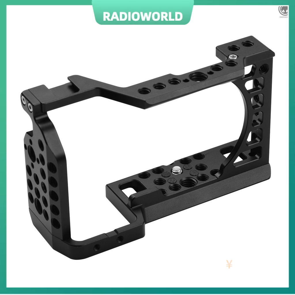 [BEST]ღ กรอบกล้อง Rig แบบอะลูมิเนียมอัลลอย พร้อมที่เมาท์ Cold Shoe ARRI ตำแหน่งรู 1/4 3/8 รูเกลียว แ