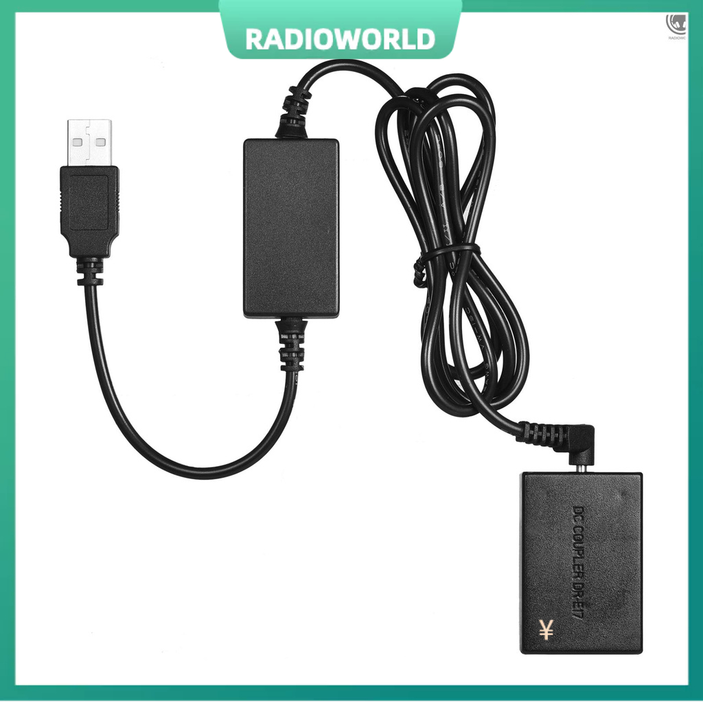 R Andoer อะแดปเตอร์แบตเตอรี่ 5V Usb To Lp-E17 Dummy สําหรับกล้อง Canon Eos M3 / M5 / M6