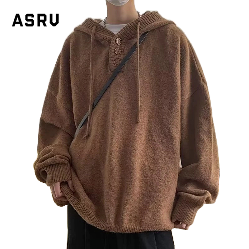 Asrv เสื้อกันหนาว มีฮู้ด สไตล์วิทยาลัย สําหรับผู้ชาย และผู้หญิง ฤดูใบไม้ร่วง ใหม่ ญี่ปุ่น ย้อนยุค