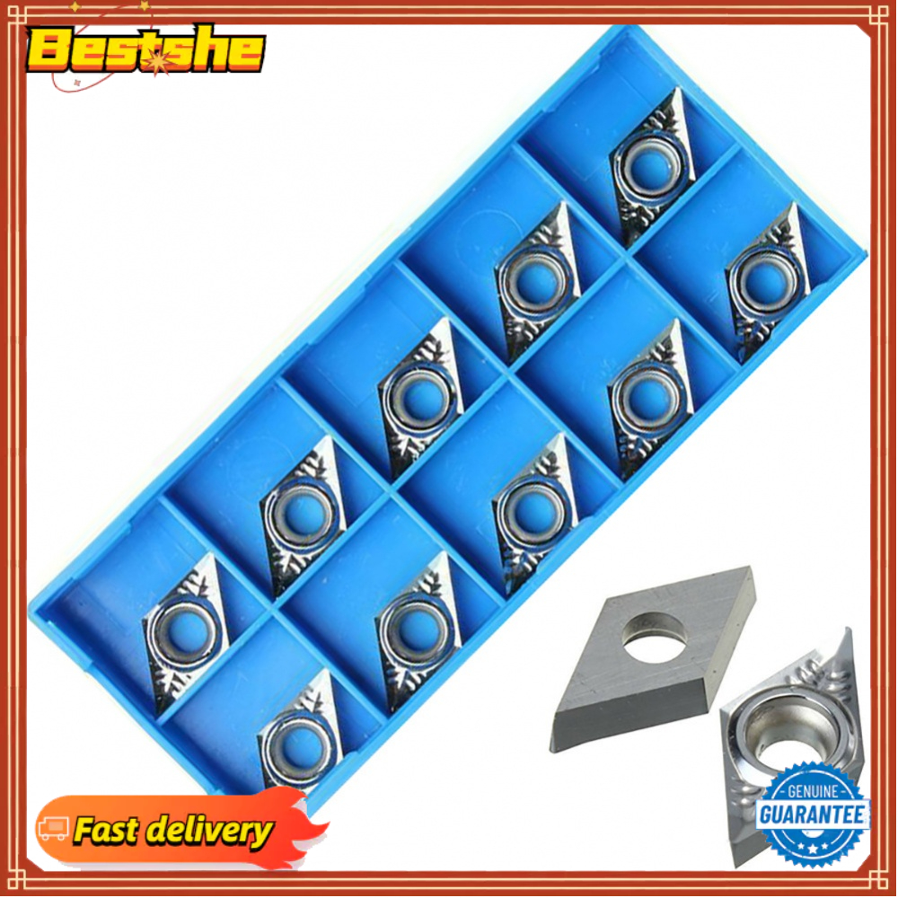 ใหม่ ใบมีดคาร์ไบด์ สีเงิน สําหรับอลูมิเนียม DCGT11T304-AK H01 DCMT DCGT
