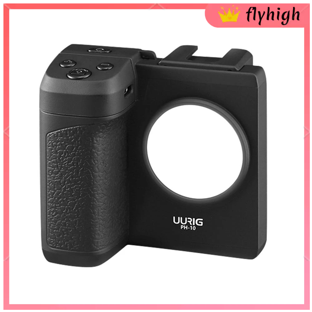 [F&H] Uurig PH-10 อุปกรณ์เมาท์ขาตั้งโทรศัพท์มือถือไร้สาย พร้อมรีโมตคอนโทรล สกรู 1/4 นิ้ว มีไฟ LED ใน