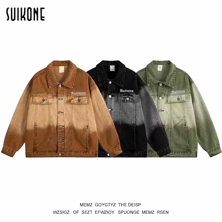 Suikone เสื้อแจ็กเก็ต แขนยาว สไตล์ฮ่องกง ย้อนยุค แฟชั่นสําหรับผู้ชาย และผู้หญิง