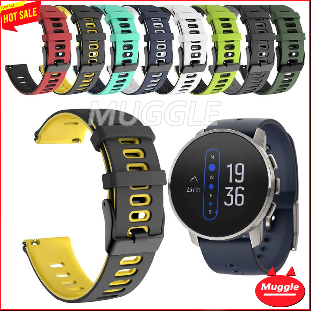 สาย  suunto 9 peak pro สายนาฬิกาข้อมือ Suunto 9 Peak Sport สายนาฬิกา Suunto Race UTMB สายนาฬิกาซิลิโ