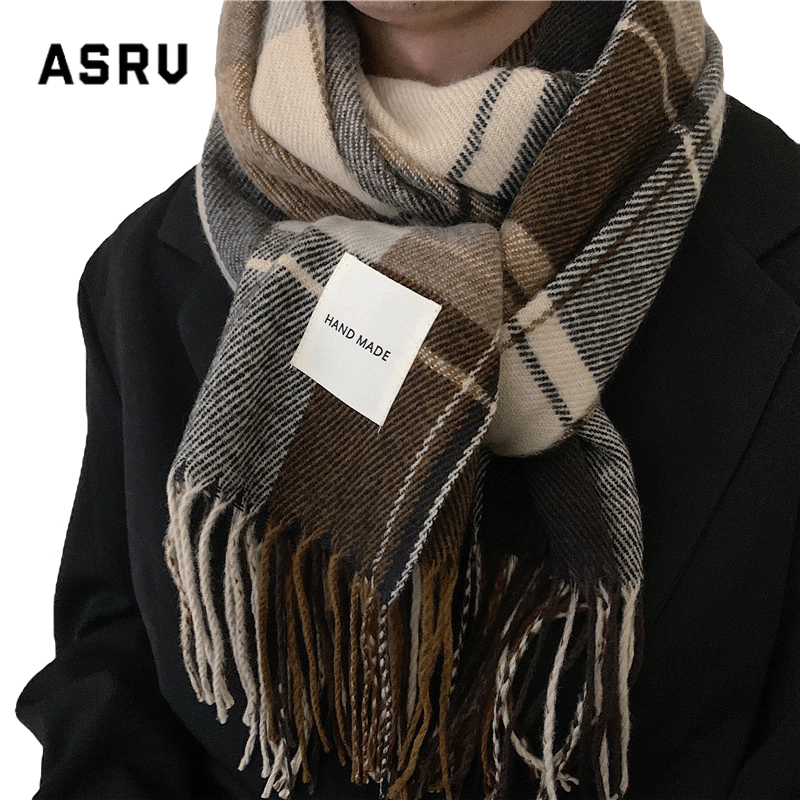 ASRV ผ้าพันคอ น้ำหนักเบา แฟชั่น เหมาะใช้ในฤดูหนาว ใช้ได้ทุกเพศ
