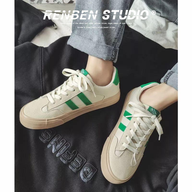 รองเท้าผ้าใบ Renben Ins สไตล์รองเท้าลําลองผู้ชายระบายอากาศนุ่มสบายสไตล์เกาหลี