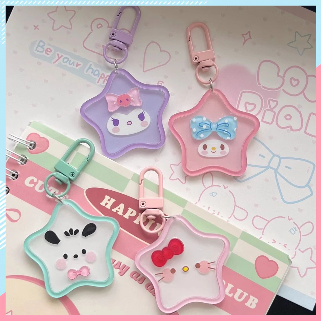 พวงกุญแจ จี้การ์ตูน Sanrio Kuromi Cinnamoroll My Melody น่ารัก สําหรับตกแต่งกระเป๋า