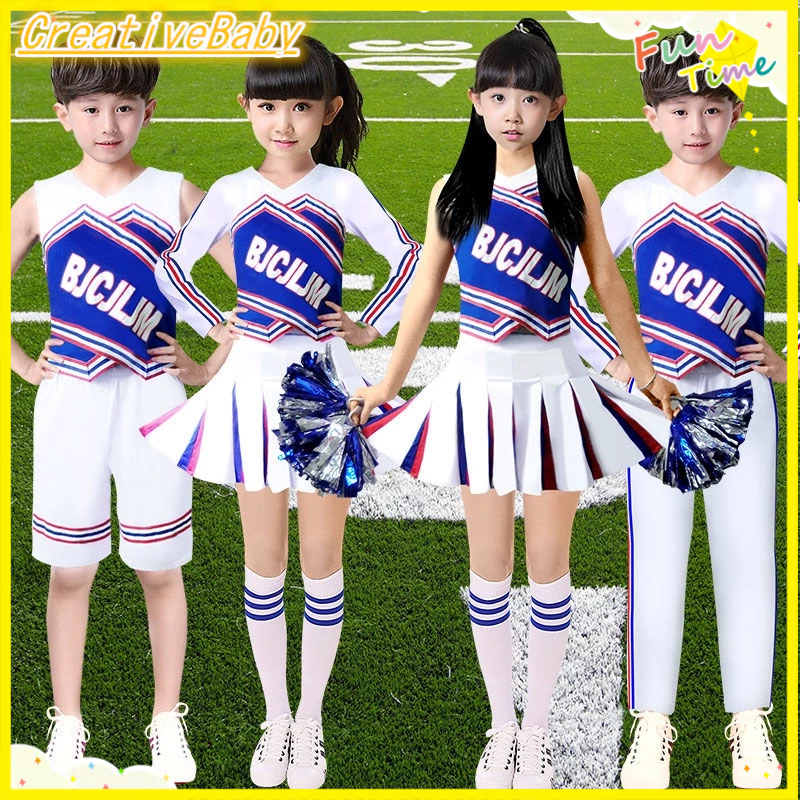 (พร้อมส่ง) ชุดเชียร์ลีดดิ้ง เครื่องแต่งกาย สําหรับทํากิจกรรมในโรงเรียน