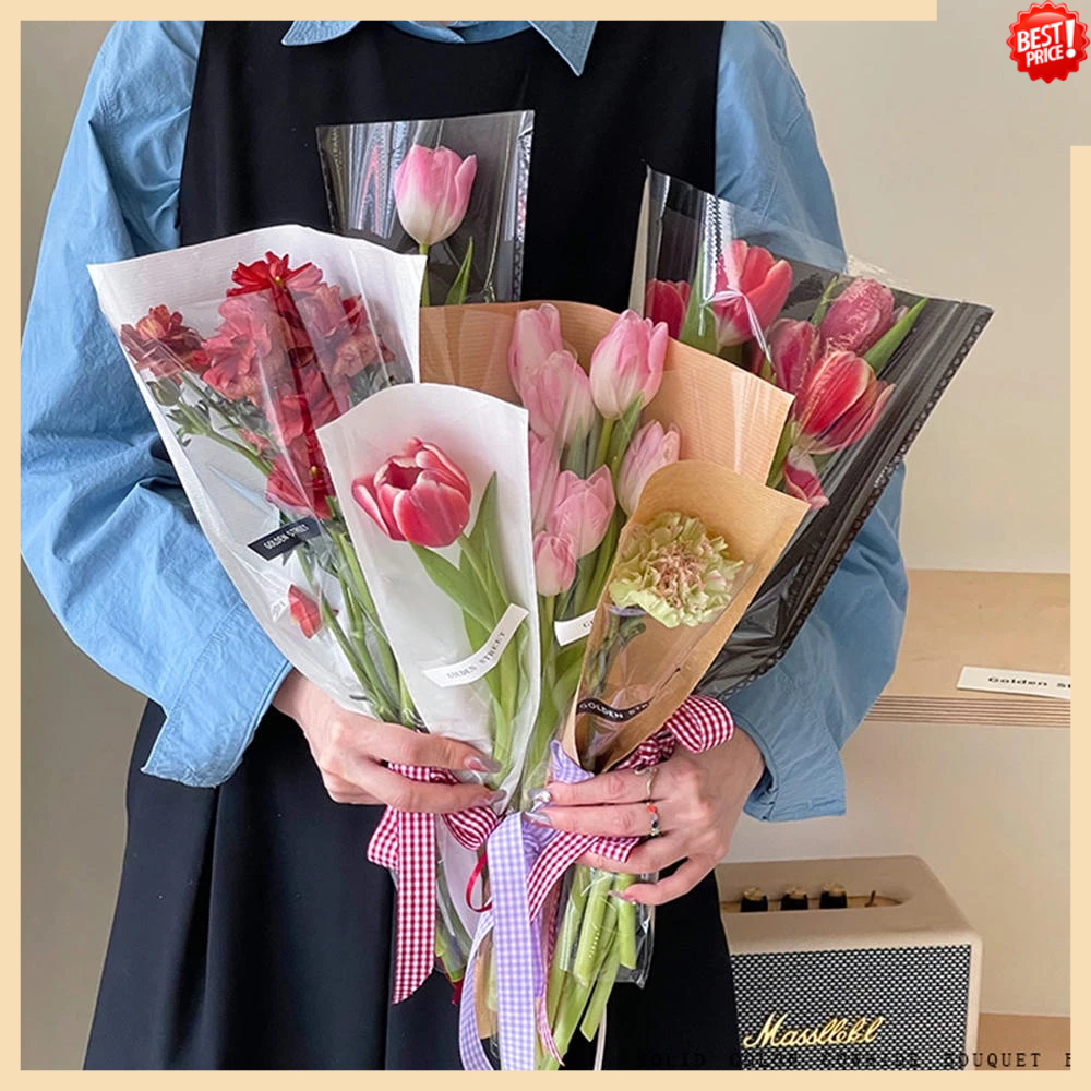 ถุงห่อช่อดอกกุหลาบ หลายช่อ กันน้ํา 20 ชิ้น สําหรับตกแต่งงานแต่งงาน วันวาเลนไทน์