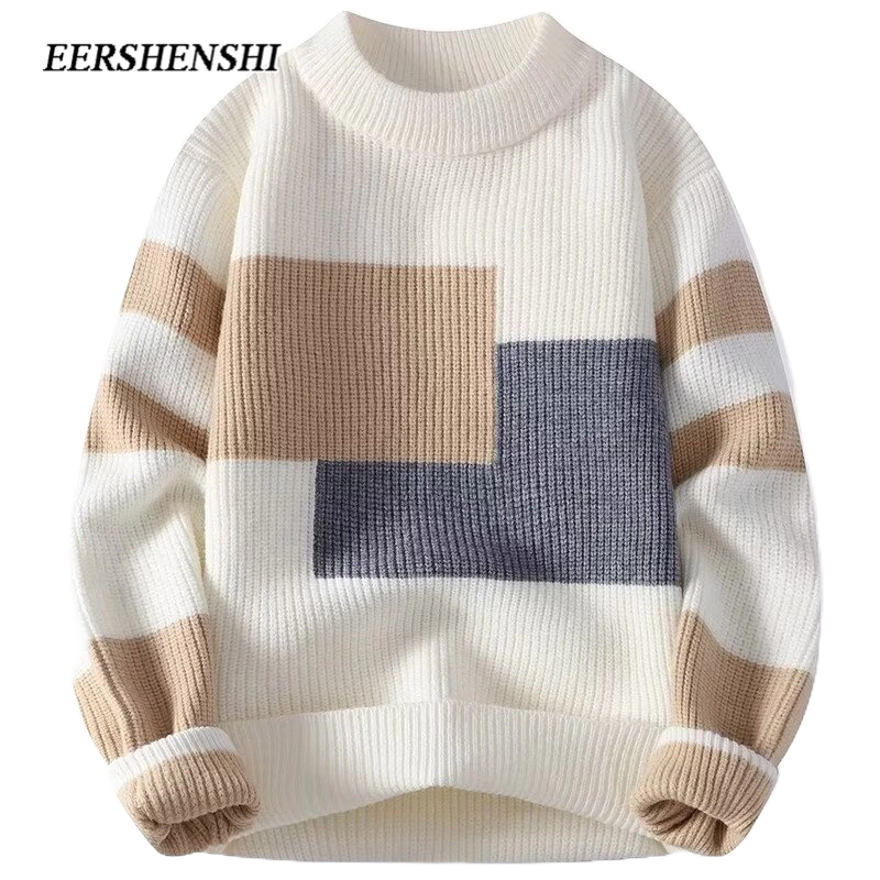Eershenshi เสื้อกันหนาว สไตล์สตรีท เรียบง่าย แฟชั่นฤดูใบไม้ร่วง และฤดูหนาว สําหรับผู้ชาย