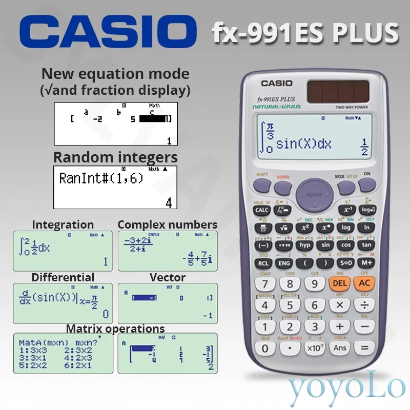 พร้อมส่ง Casio Fx-991es plus เครื่องคิดเลขวิทยาศาสตร์ ของใหม่
