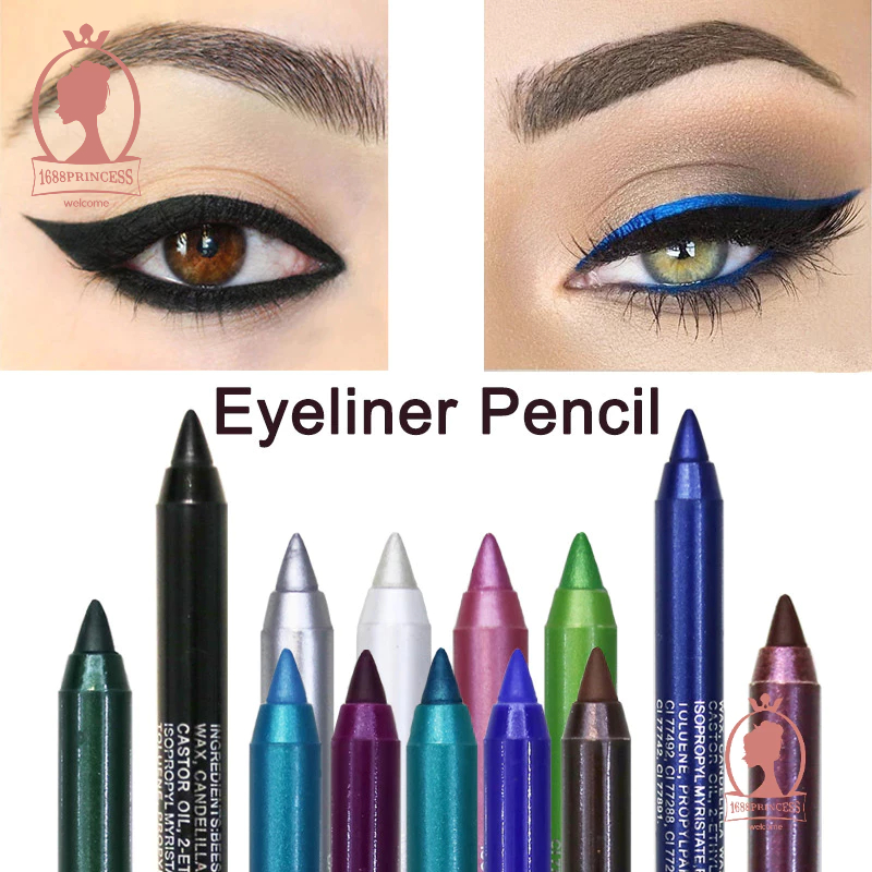 PP อายไลเนอร์แบบปากกากันน้ําติดทนนาน 14 สี กันน้ํา ติดทนนาน สี สีฟ้า สีน้ําตาล สีดํา เครื่องสําอาง สําหรับผู้หญิง
