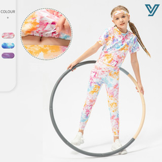 ชุดเสื้อยืด แขนสั้น และกางเกงขาสั้น สีมัดย้อม แฟชั่นฤดูร้อน …