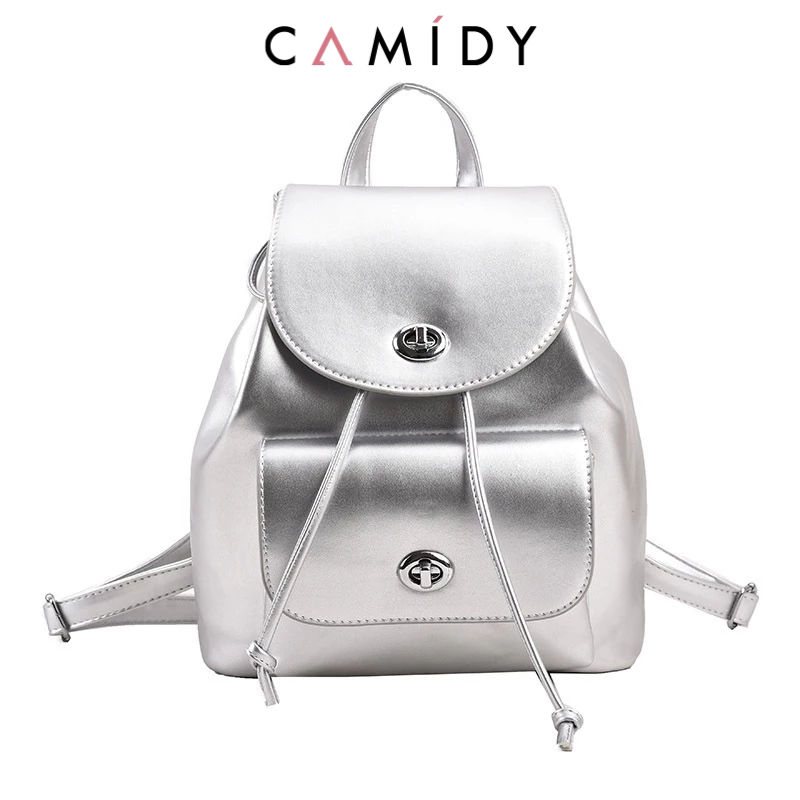 Camidy ใหม่ กระเป๋าเป้สะพายหลัง ความจุขนาดใหญ่ สไตล์เกาหลี เรียบง่าย แฟชั่น สําหรับผู้หญิง