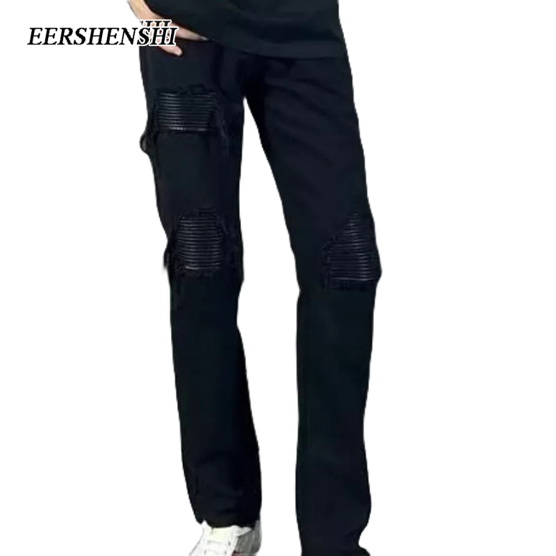 Eershenshi กางเกงขายาวลําลอง แฟชั่นสําหรับผู้ชาย สไตล์ยุโรป และอเมริกา แนวสตรีท เหมาะกับฤดูใบไม้ร่วง และฤดูหนาว