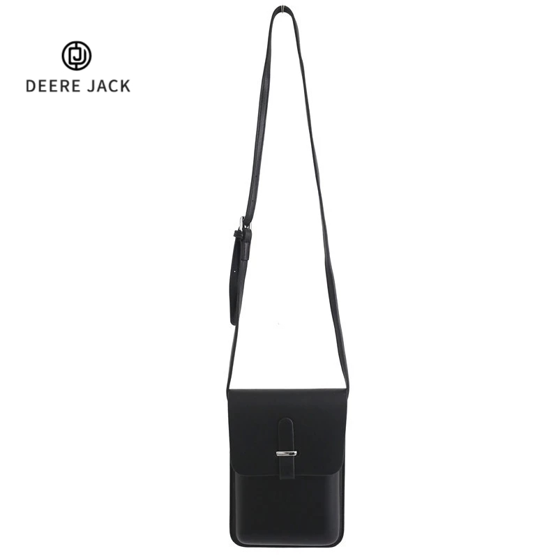 Deere Jack กระเป๋าสะพายไหล่ สะพายข้าง หนัง PU สไตล์ฮิปฮอป แฟชั่นเรโทร ใส่โทรศัพท์มือถือได้