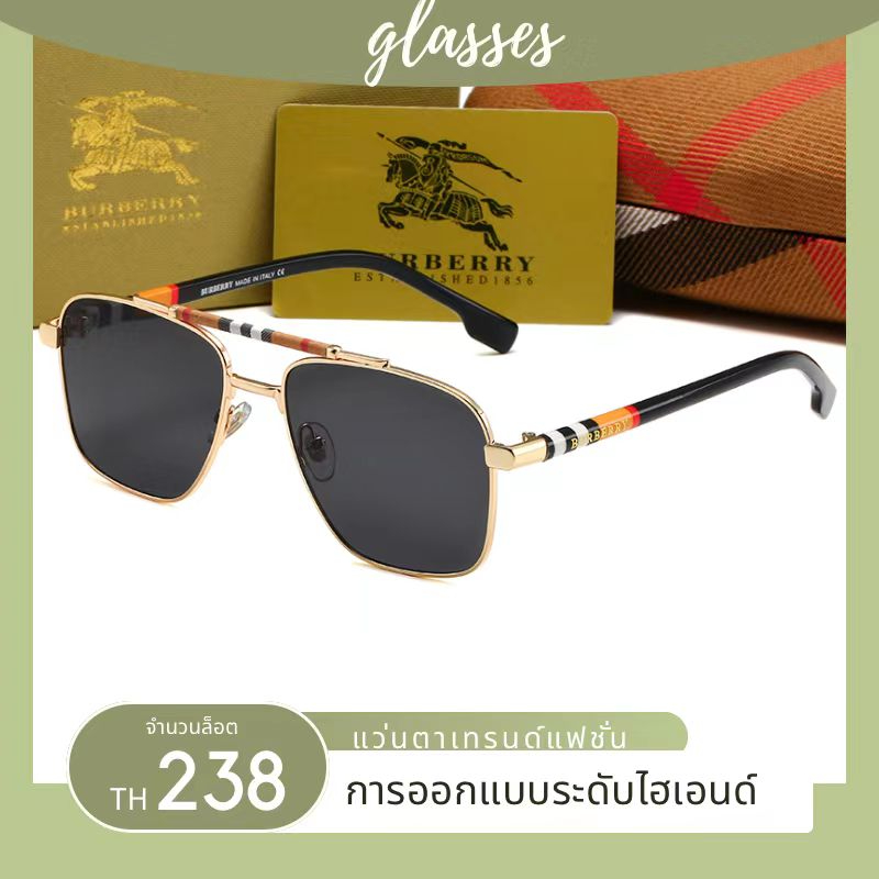 ใหม่ แว่นตากันแดด โลหะ ป้องกันรังสียูวี แฟชั่นสําหรับผู้ชาย และผู้หญิง