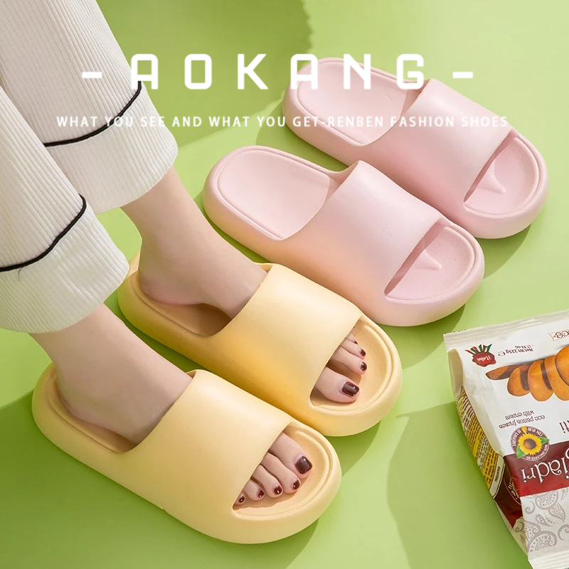 Aokang รองเท้าแตะในร่มคู่วัสดุ Eva รองเท้าแตะด้านล่างหนากันลื่น