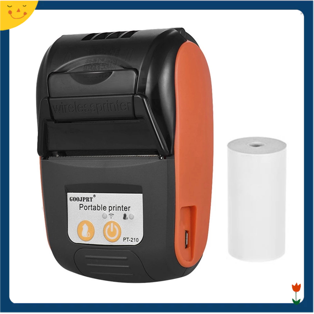 [Musl] Goojprt PT-210 เครื่องพิมพ์ใบเสร็จ แบบพกพา 58 มม. สําหรับร้านอาหาร โรงงาน โลจิสติกส์