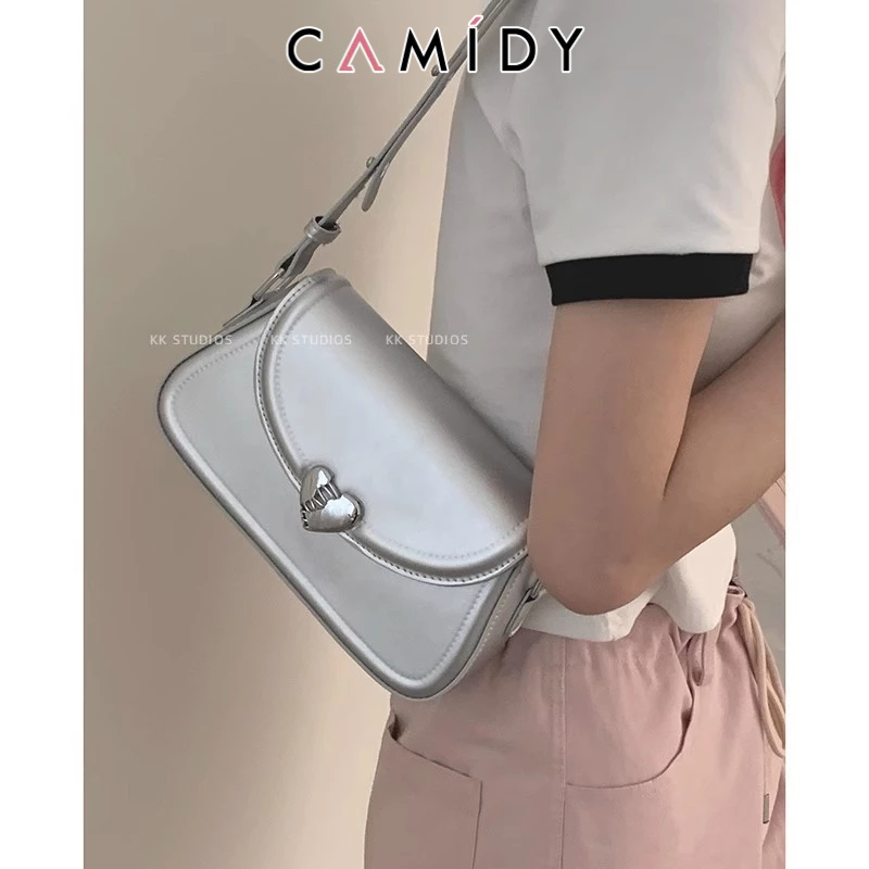 Camidy กระเป๋าสะพายไหล่ ขนาดเล็ก แฟชั่นยอดนิยม สไตล์ฝรั่งเศส สําหรับผู้หญิง