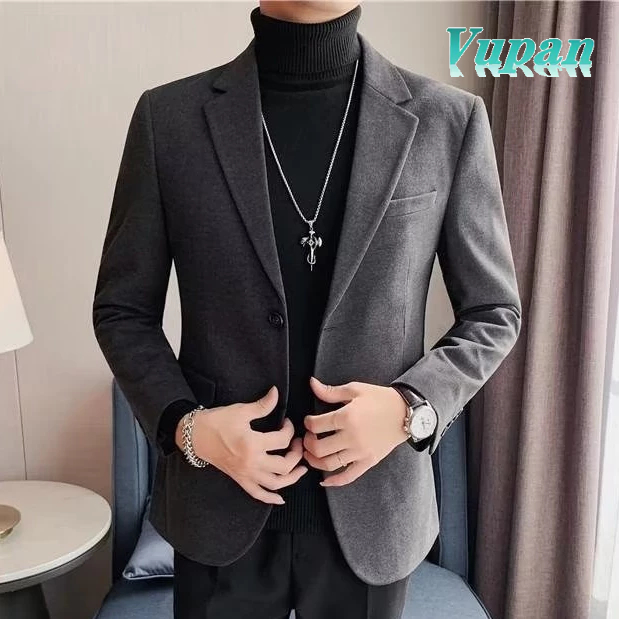 Vupan M-5XL ชุดสูทลําลอง โอเวอร์ไซซ์ แฟชั่นสไตล์เกาหลี สําหรับผู้ชาย