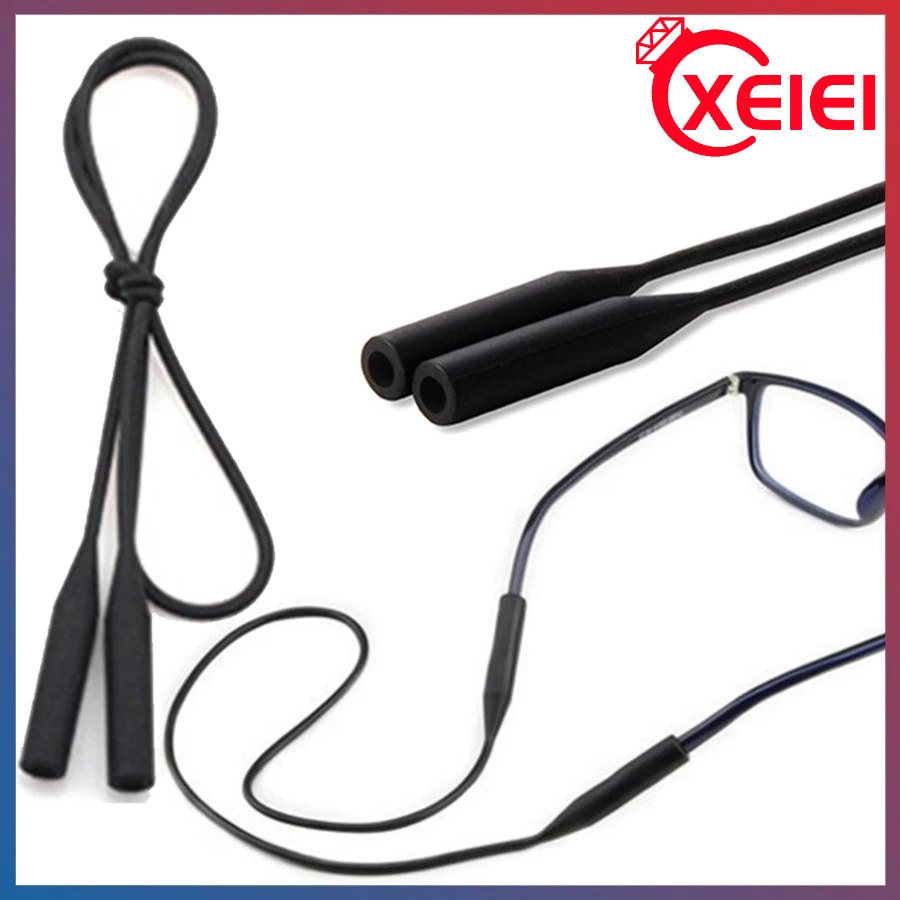 สายคล้องแว่นตา ซิลิโคน แว่นกันแดด โซ่กีฬา กันลื่น สายเชือกแว่นตา ที่ใส่สาย