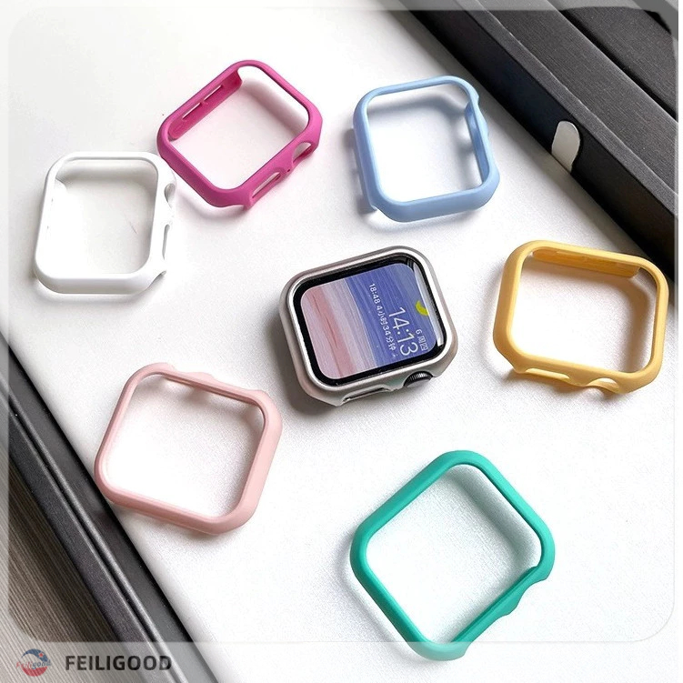 เคส PC แบบแข็ง ผิวด้าน สําหรับ iWatch 49/41/45/40/44 มม. 38 มม. 42 มม. Apple Watch Series 9 8 7 SE 6 5 4 3
