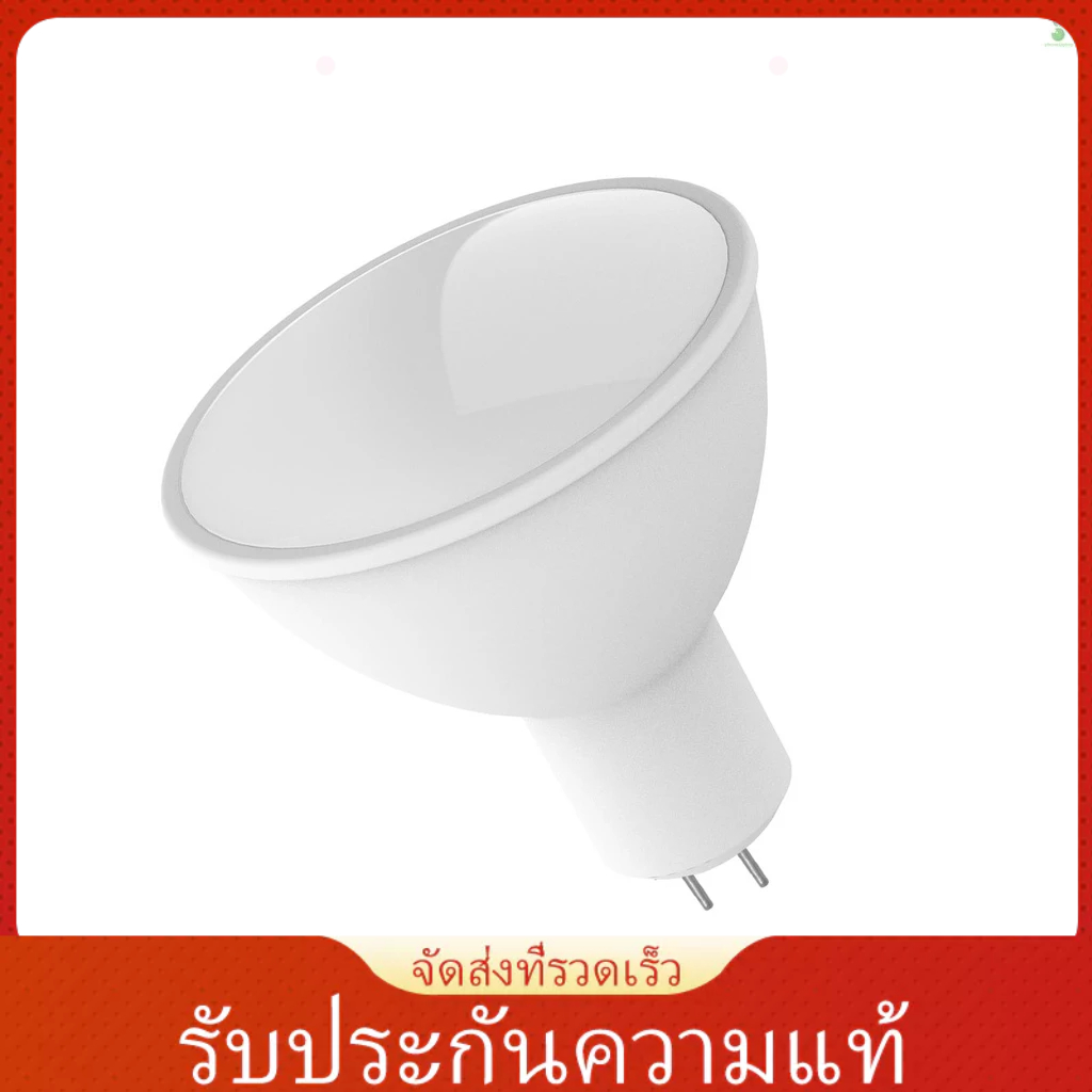 หลอดไฟอัจฉริยะ WiFi RGB+W+C LED 5W GU5.3 หรี่แสงได้ ควบคุมผ่านแอปโทรศัพท์ เข้าได้กับ Alexa Google Home Tmall Elf ควบคุมด้วยเสียง 1 แพ็ค