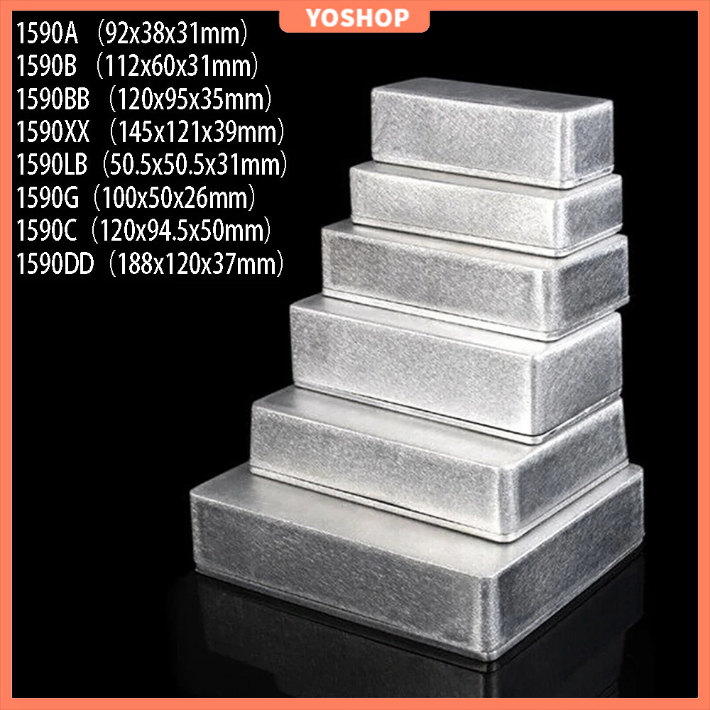 กล่องเครื่องมือเอฟเฟค IP54 1032L 125B 1590LB 1590DD สีเงิน