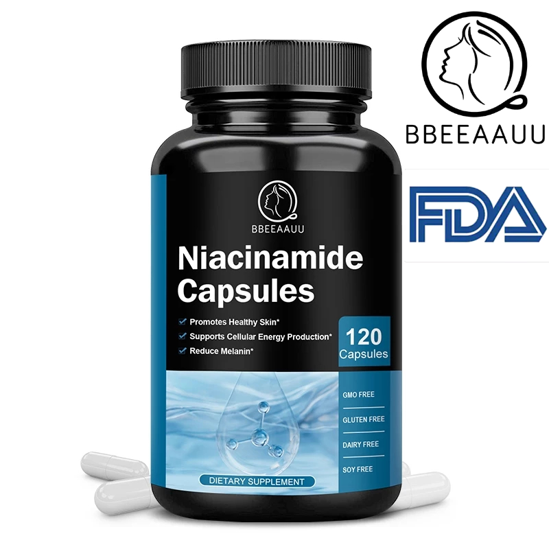 【BBEEAAUU】 Niacinamide นิโคตินาไมด์ แคปซูลไนอะซินาไมด์ -500 มก. ลดเมลานิน ปรับสีผิวให้กระจ่างใส รองรับระบบภูมิคุ้มกัน สุขภาพสมอง ข้อต่อ และสุขภาพหัวใจ สําหรับผู้ชาย และผู้หญิง