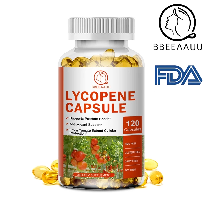 【BBEEAAUU】  Lycopene -20mg ไลโคปีน แคปซูลไลโคปีน สนับสนุนสุขภาพต่อต่อมลูกหมาก ช่วยบรรเทาความหนาแน่นของกระดูก ให้ประโยชน์จากหัวใจ ระบบหัวใจ ระบบหัวใจ ระบบหัวใจ และหลอดเลือด สําหรับผู้ชาย และผ