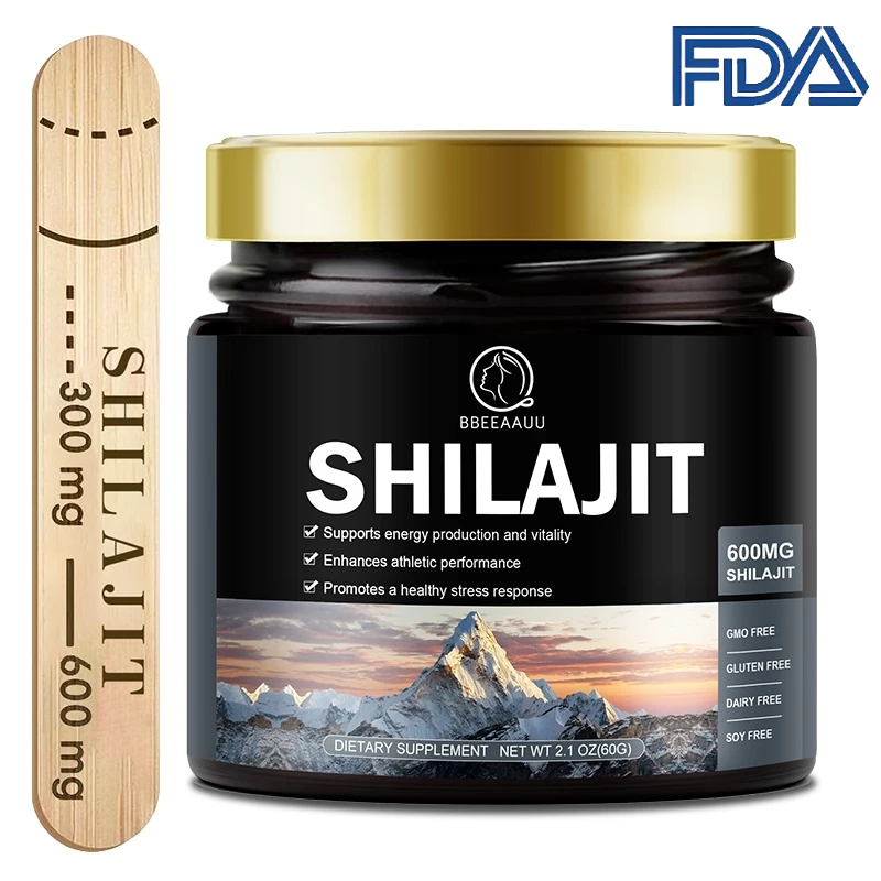 Shilajit Paste 600mg ຊິລາຈິດເຣຊິນບໍລິສຸດ ເສີມພະລັງງານການກິລາ ຊ່ວຍຮອງຮັບ Hemoglobin ແລະເລືອດແດງ