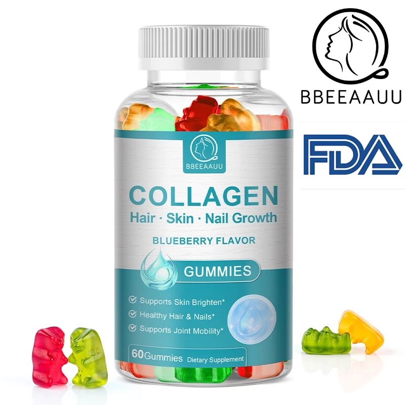 【BBEEAAUU】 Collagen-10000mcg,คอลาเจน คลอลาเจน คอลลาเจน  VitaminA,C,D,E,B6,B12,Zinc,คอลลาเจนกัมมี่ บล