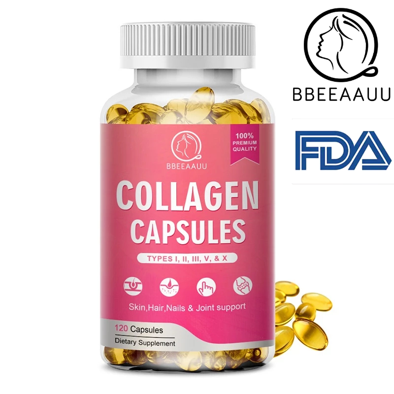 【BBEEAAUU】Collagen คอลลาเจน แคปซูลคอลลาเจน คอลลาเจน คอลาเจน คลอลาเจน บํารุงผิว ผม เล็บ และข้อต่อ ช่วยปรับปรุงผิว และให้ความชุ่มชื้น บรรเทาอาการปวดข้อ ปกป้องผิวจากความเสื่อมสภาพจากริ้วรอยแห่งวัย และความเสียหายจากการเกิดออกซิเดชั่น วิตามินซี สําหรับผู้ชาย