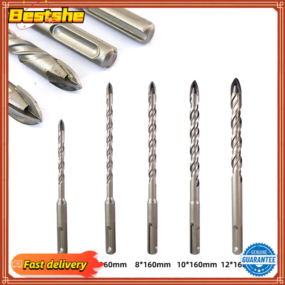 <Bestshe> ดอกสว่านเจาะกระเบื้อง พอร์ซเลน SDS PLUS ก้านคาร์ไบด์ สําหรับเจาะเซรามิค หิน