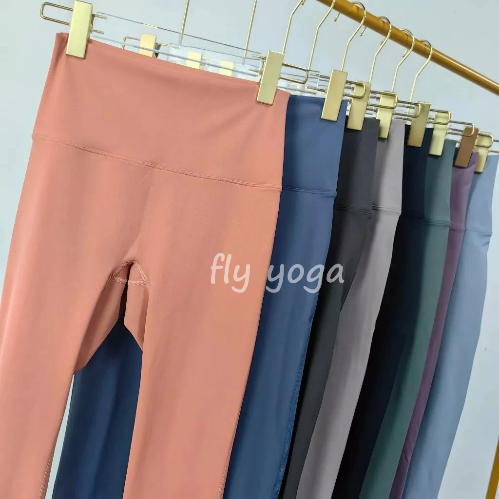 【Fly Yoga】กางเกงเลกกิ้ง เอวสูง ไร้รอยต่อ ควบคุมหน้าท้อง เล่นโยคะ ฟิตเนส สําหรับผู้หญิง (เฉพาะเลกกิ้ง)