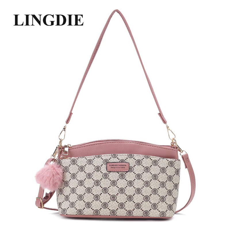 Lingdie กระเป๋าสะพายสายตายาวตามอายุอารมณ์อเนกประสงค์ ins กระเป๋าสะพายไหล่ผู้หญิง