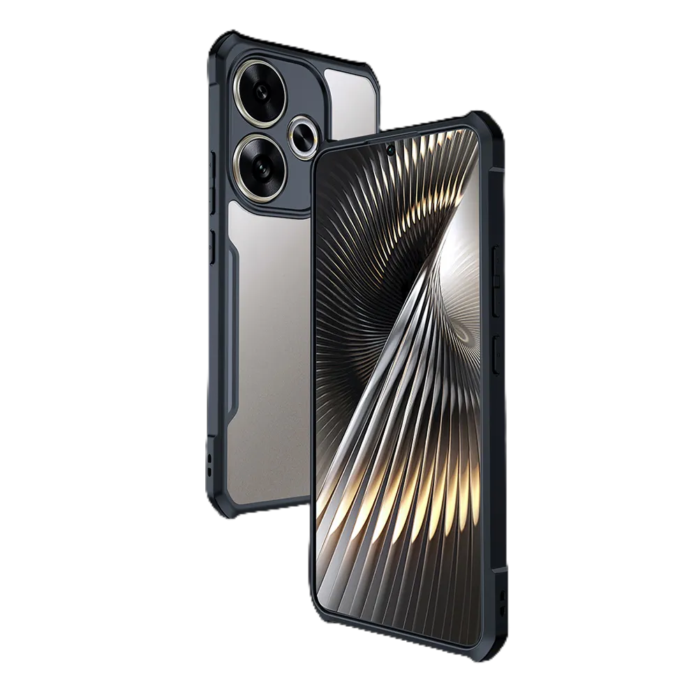 Poco F6/Redmi Turbo 3 Xundd กรณีกันกระแทก Anti fIngerprint Casing ชุดสําหรับ Redmi Turbo3 5G ถุงลมนิรภัยกันชนป ้ องกันกรณี