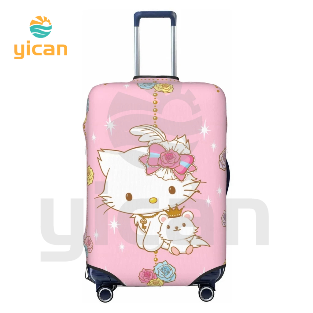 ผ้าคลุมกระเป๋าเดินทาง ป้องกันรอยขีดข่วน ล้างทําความสะอาดได้ ลาย Sanrio Charmmy Kitty ขนาด 18-32 นิ้ว