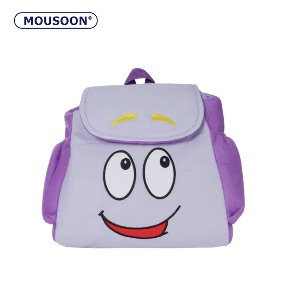 Mousoon กระเป๋าเป้ "Dora The Explorer" "ส่งเคสปากกา, เคสปากกา, กระเป๋าปากกา" กระเป๋าเป้การ์ตูนน่ารักความจุขนาดใหญ่สําหรับนักเรียนอนุบาล, นักเรียนมัธยมต้นและวิทยาลัย