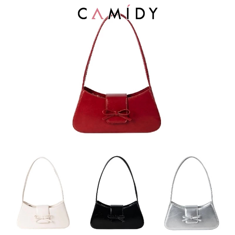Camidy แฟชั ่ นเกาหลีเฉพาะกระเป ๋ าโบว ์ กระเป ๋ าผู ้ หญิงกระเป ๋ าถือใหม ่ อินเทรนด ์ กระเป ๋ าสะพายไหล ่ อเนกประสงค ์