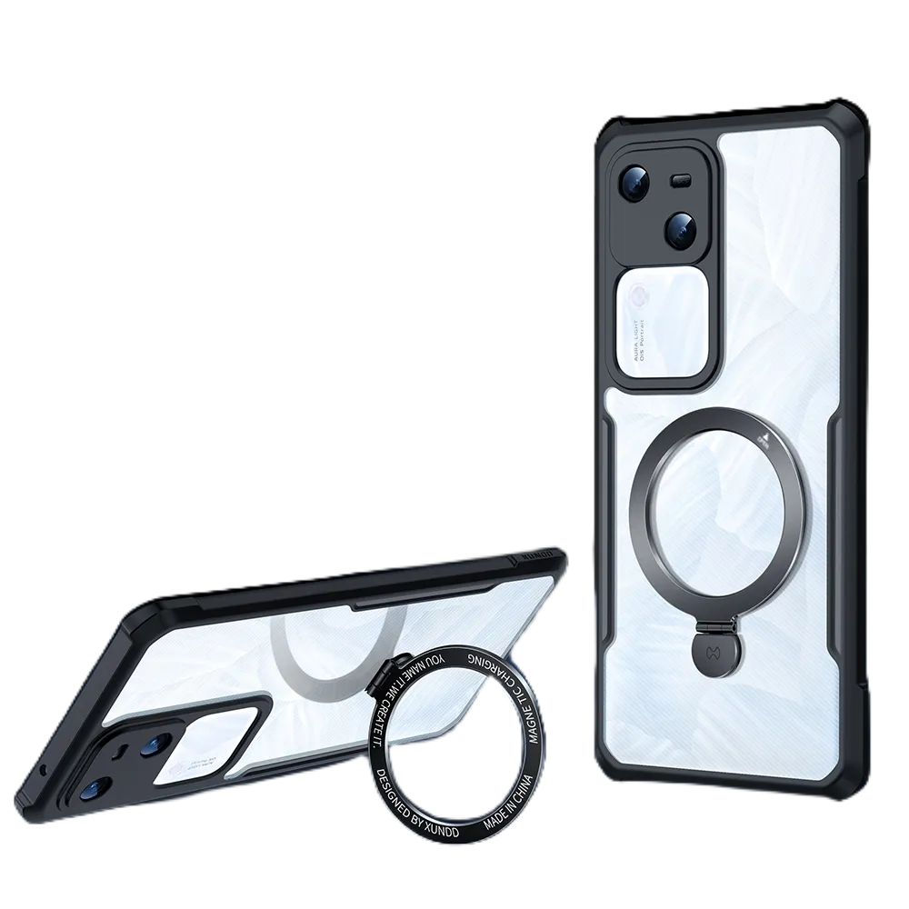VIVO V30/V30 Pro XUNDD Magnetic Bracket Case เคสโทรศัพท์มือถือ แบบใส กันกระแทก กันน้ํา สําหรับ