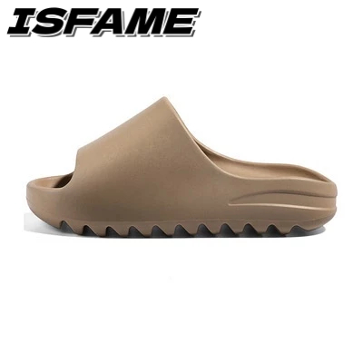 ISFAME รองเท้าแตะ พื้นหนา กันลื่น ขนาดใหญ่ เหมาะกับเดินชายหาด แฟชั่นฤดูร้อน สําหรับผู้ชาย